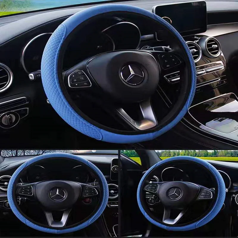 Чехол для руля 37 38 аксессуары салона автомобиля двойной круглый чехол без