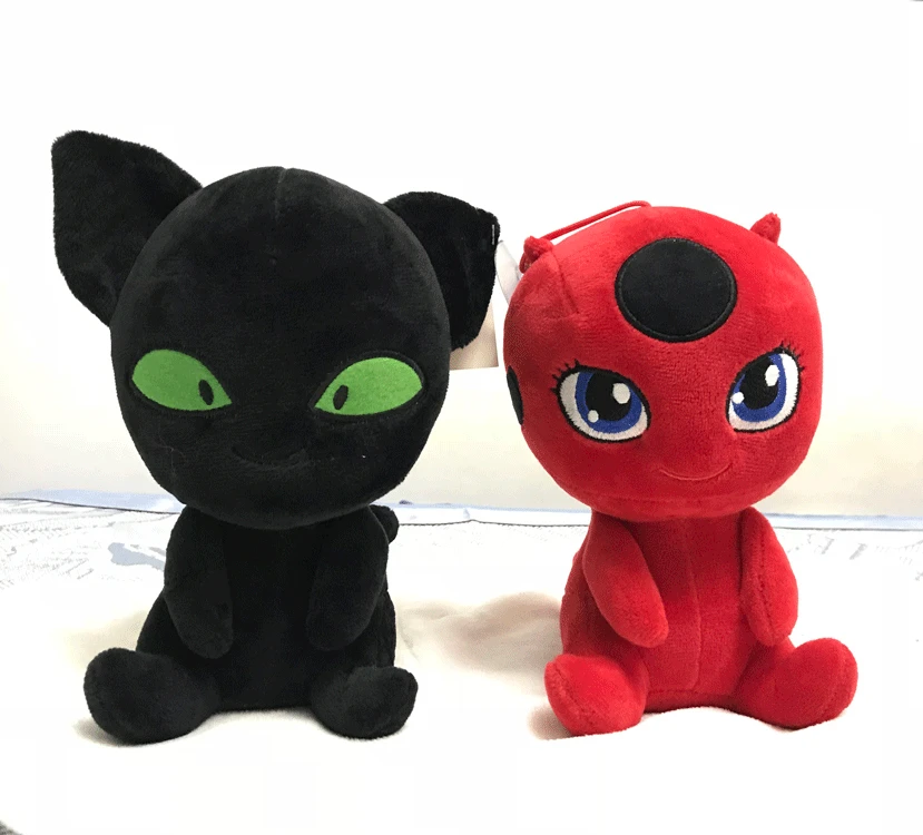 

Плюшевые Игрушки Божья коровка и черная кошка