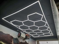 oem professional design ceiling hexagon led light for home garage and commercial systems