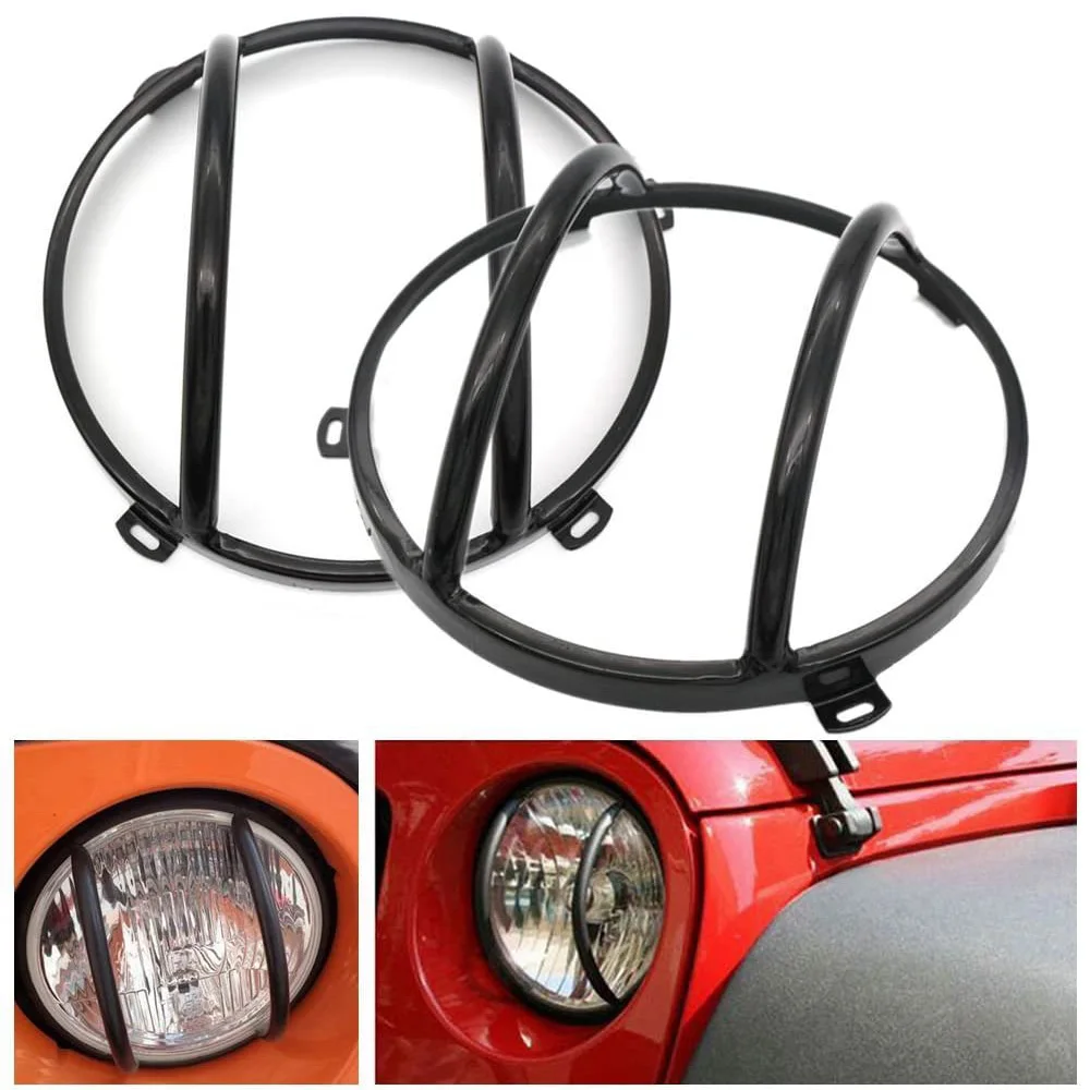 

Car Front Headlight Cover Guard Protective Headlamp Hood Offrod for Jeep Wrangler JK Unlimited 07-17 Auto Styling Accessories