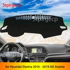 Противоскользящий чехол для приборной панели Hyundai Elantra 2016 2017 2018 2019 AD Avante, защитная накладка, аксессуары для автомобиля