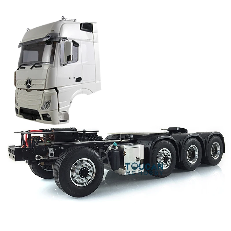 LESU Металлическое шасси 8x8 1/14 Sca 1851 RC Bz 3363 56348 трактор грузовик Hercules кабина THZH0286