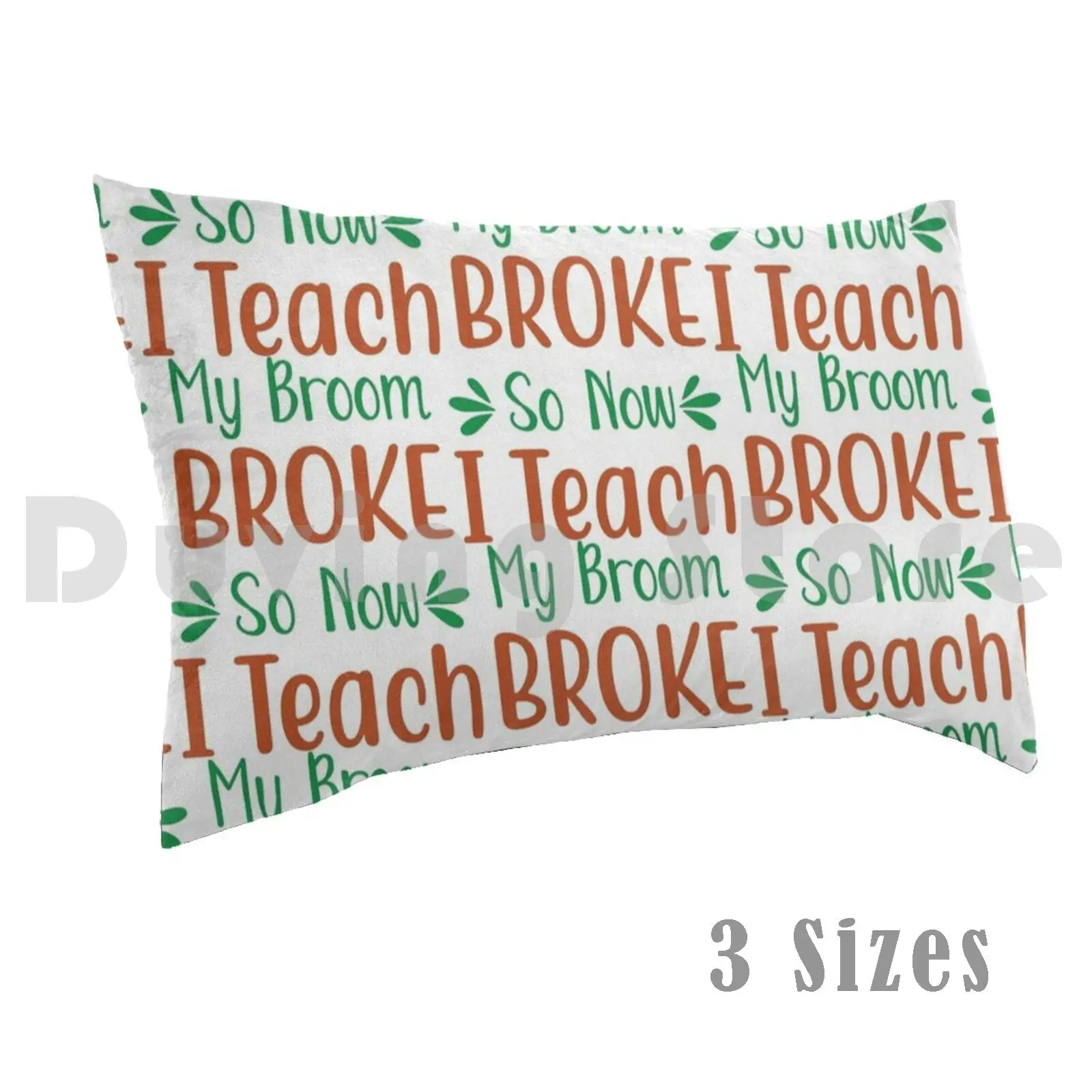 

My Broom Broke So Now I Teach Pillow Case 20x30 inch Teacher Teach English Teacher Meme English Teacher