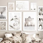 Музейная статуя, муравьиная аллия, трава, цветы, настенная живопись, холст, скандинавские постеры и принты, настенные картинки для декора гостиной