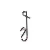 minfishing 100 pcslot fast winding snaps clips pin stainless steel hook connector fishing accessories