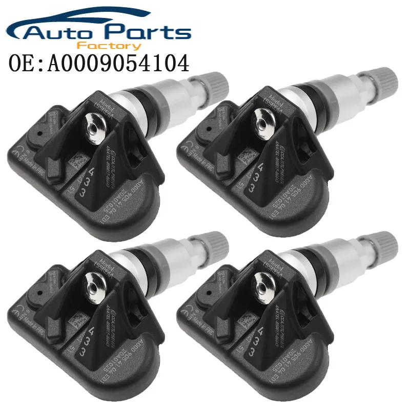 Автомобильная система мониторинга давления в шинах TPMS, 4 шт., датчик для Mercedes-Benz класса A, CLA, GLB, GLS 2019-2020, 433 МГц, A0009054104