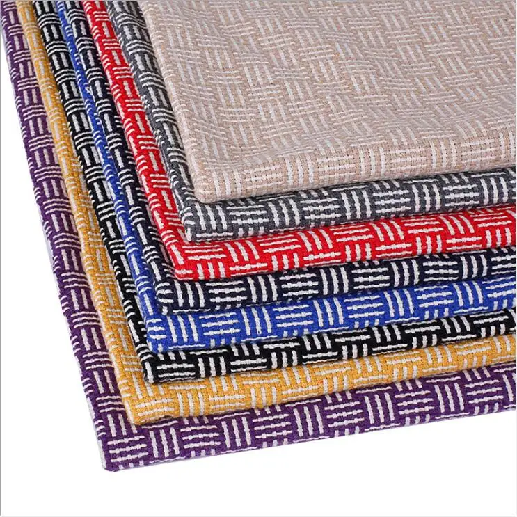 Лидер продаж жаккардовая льняная ткань используется для сумок обуви украшения