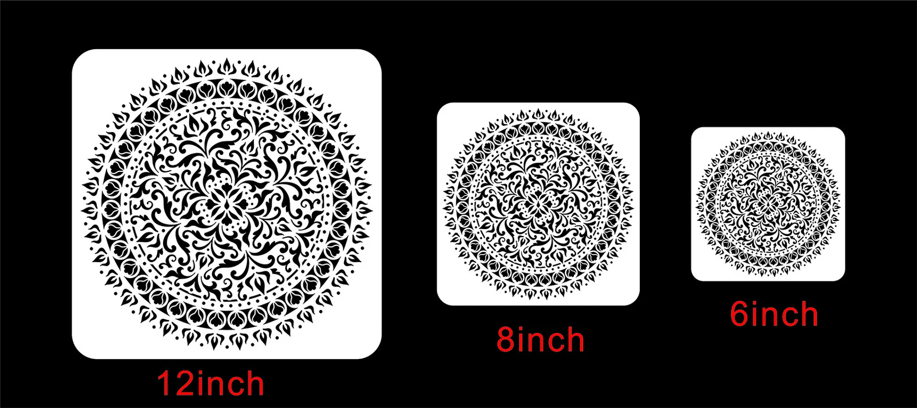 9 шт. большой размер многоразовый трафарет лазерная резка живопись шаблон пол