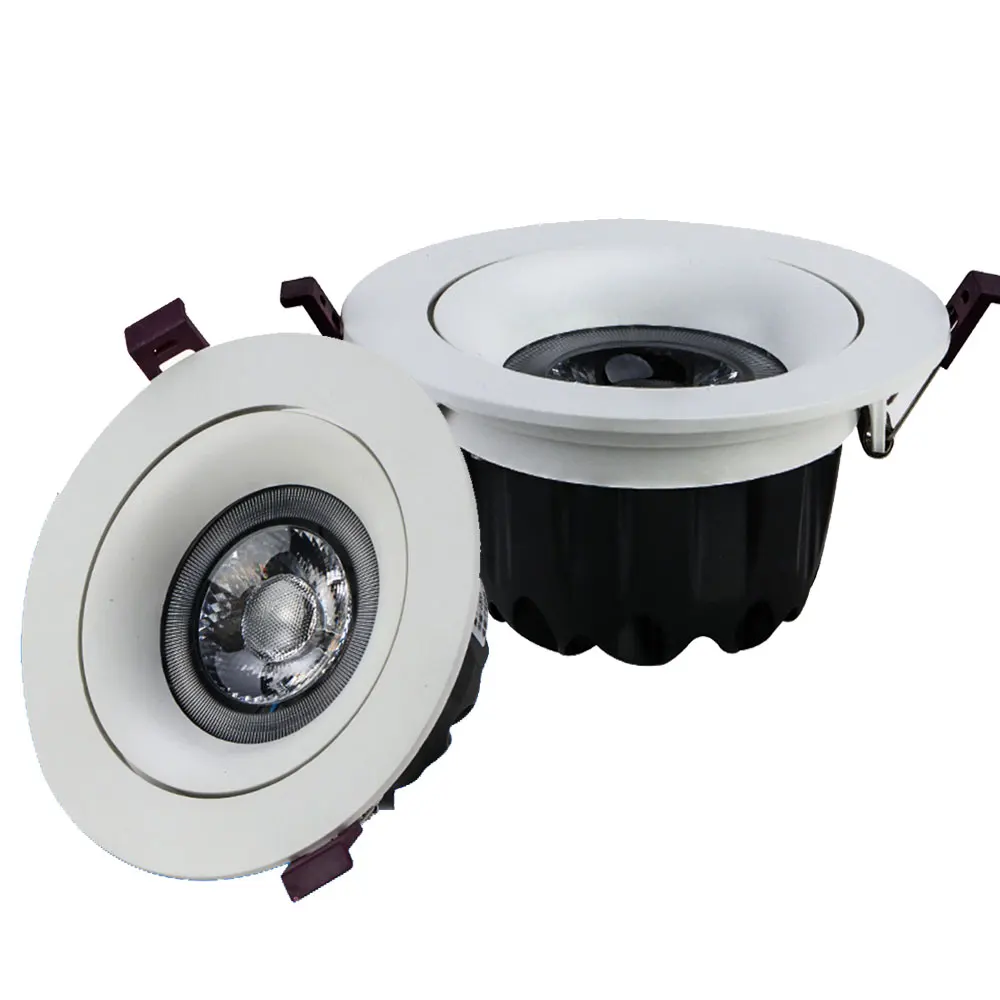 1 шт. Встраиваемый светодиодный светильник 7 Вт 12 18 регулируемый точечный