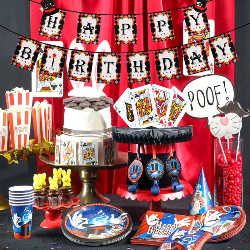 Казино волшебная тематическая вечерние покер с логотипом магическое шоу на день