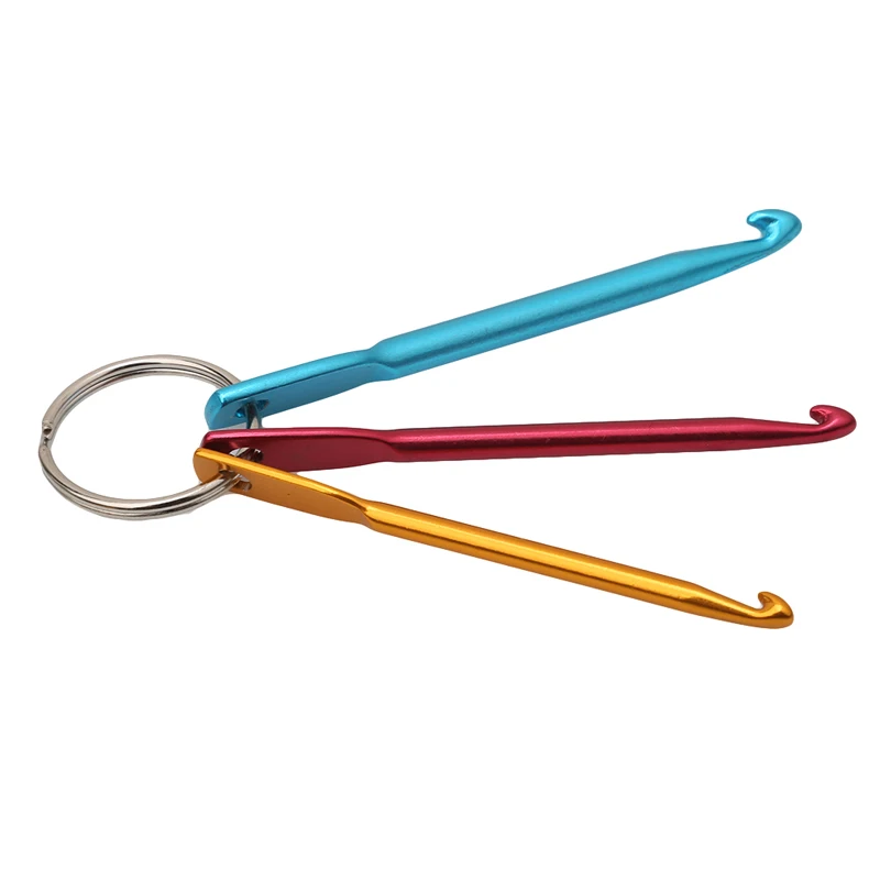 3 шт./компл. смешанные цвета алюминиевая вязальная игла крючком набор брелок DIY