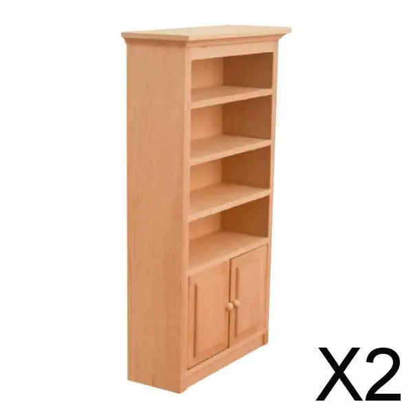 2X1/12 деревянный шкаф для кукольного домика модель книжной полки товары гостиной