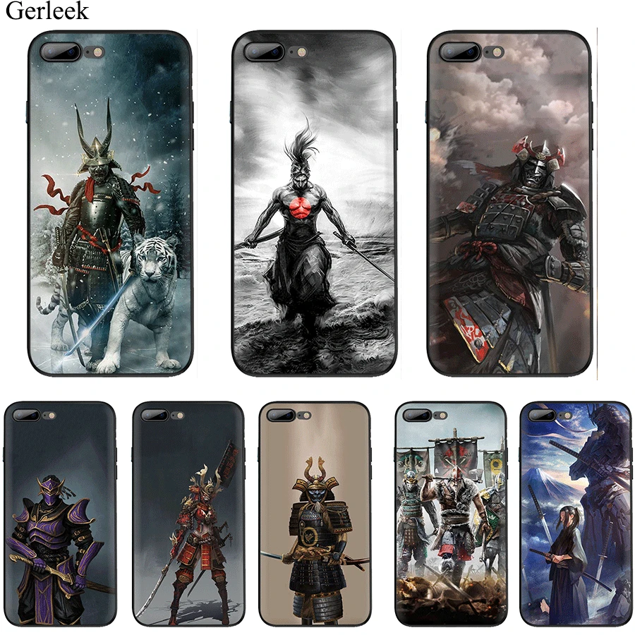 Japanese warrior Phone Case Cover for iPhone 11 Pro X XS XR Max 7 8 6 6s Plus 5 5S SE Cute | Мобильные телефоны и