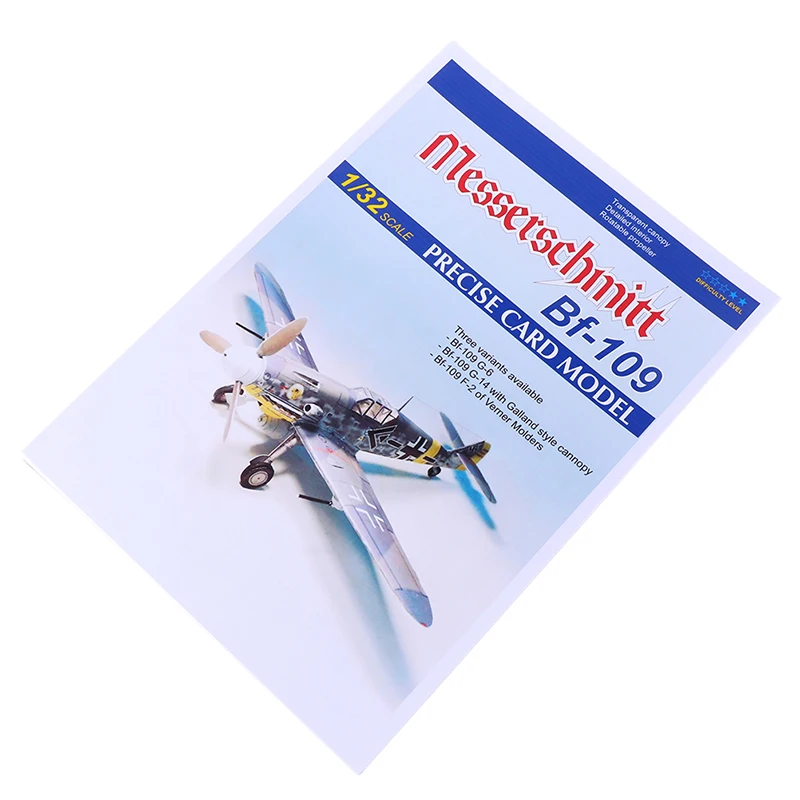 1:32 Германия Bf-109 G6/G14 бомбер картон с трёхмерными чертёжами 3D День матери день