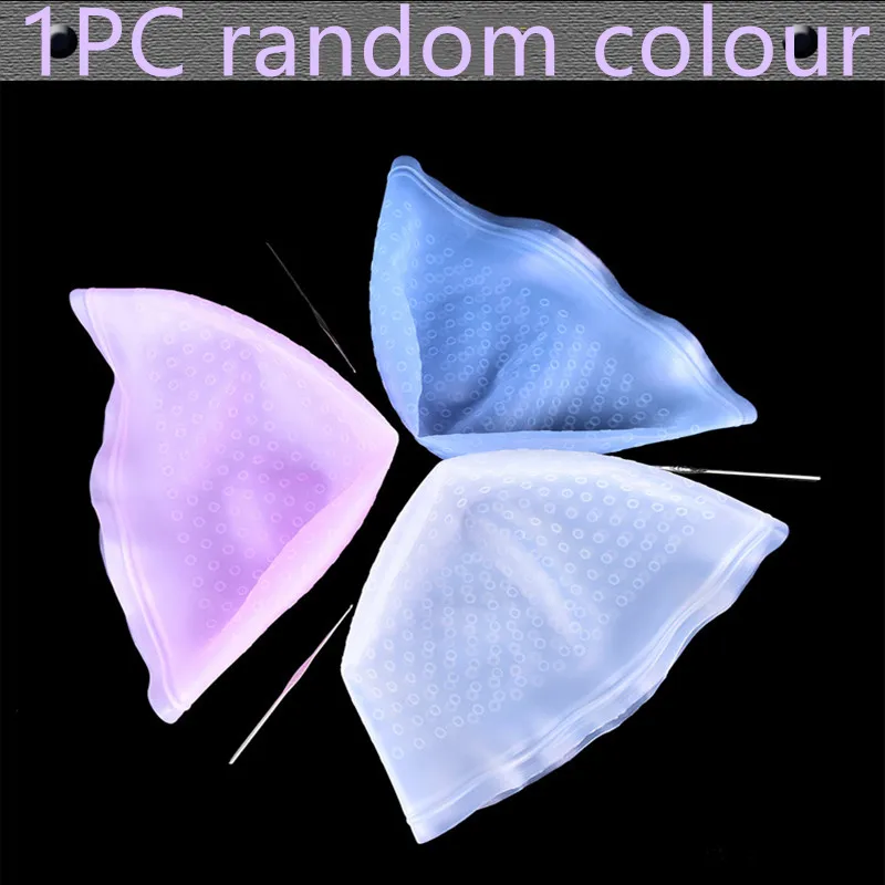 Pro Salon Dye Silicone Cap+ Hook Hair Salon Color Coloring Highlighting Reusable Set Frosting Tipping Dyeing Color Tools