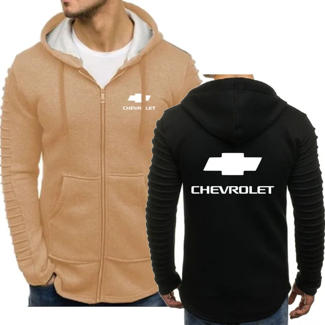 

Hoodies Men for Chevrolet Car Logo Print Casual Spring Autumn Long-sleeved Zipper Sportswear Cardigan Hooded Men's Hoodie v6