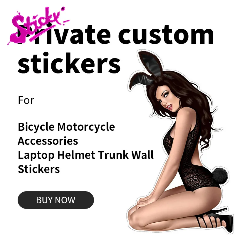 

STICKY Private Custom Car Sticker Decal Waterproof Sunscreen for Bicycle Motorcycle Accessories Laptop Helmet Trunk Wall