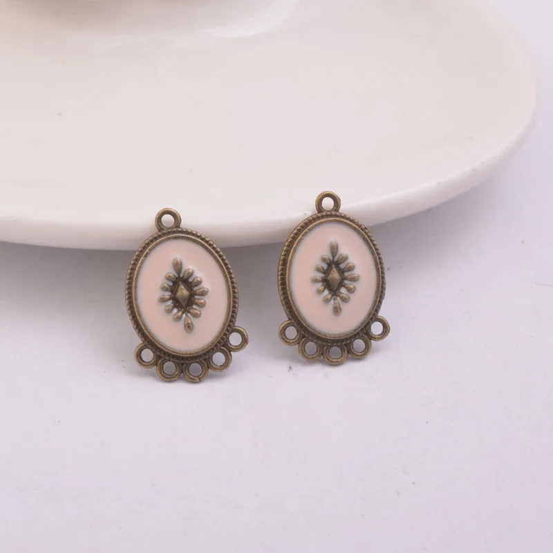 12 шт. разъем для подвесок с несколькими отверстиями сплав античная бронза