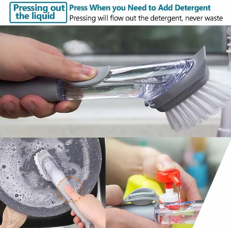 Кухонный автоматический дозатор жидкого мыла с чашей|Чистящие щетки| |
