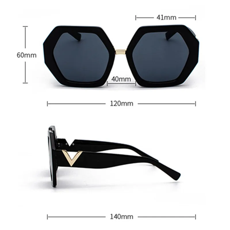 

2020 Party Hexagon Frame Fashion Trend Women Sunglasses Fashion Goth Punk Rave Men Sun Glasses Driving Big Face Fancy Shades