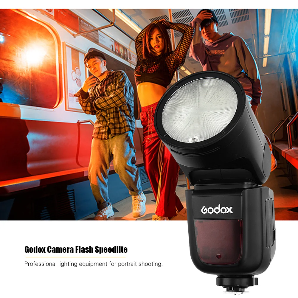 Профессиональная вспышка Godox V1N для камеры Speedlite + Беспроводная speedi-TTL с круглой