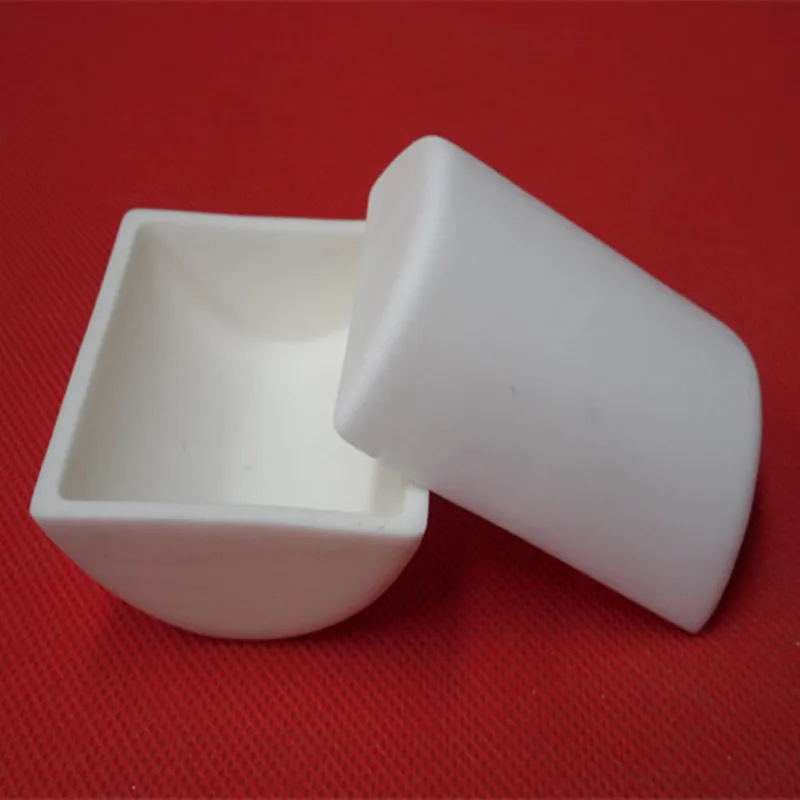 Al2O3 ceramic crucible /99.3% alumina crucible / 60*54*24mm/ Semicircle corundum crucible /  Sintered ceramic crucible