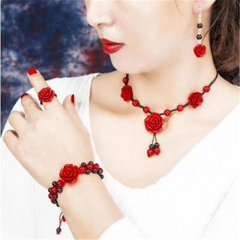 Ожерелье в национальном стиле цепь ключицы атмосферная Подвеска для женщин с