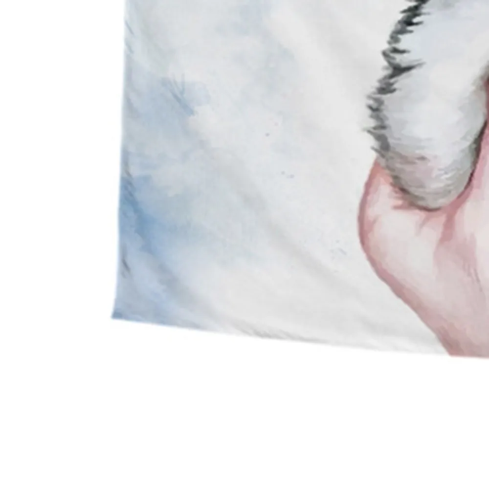 Милый мультфильм собака щенок Хаски настенный гобелен для детей взрослых