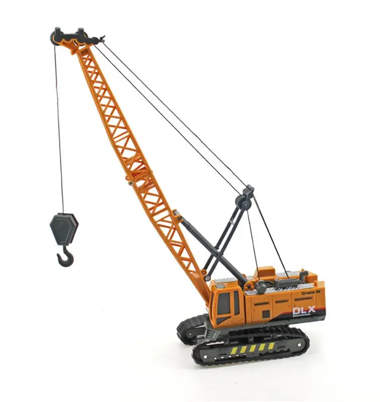 Crane Toy Construction Vehicle 1:50 Diecast Engineering Toys Truck Tractor High Simulation Boys Machine Model Toys For Children kid model toys 1 50 scale engineering vehicle truck car model 140m3 motor grader high line series 85544 diecast model toys