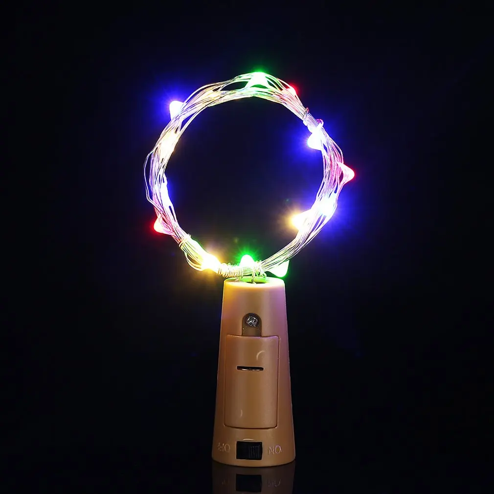 15 Светодиодный светильник гирлянда из медной проволоки с пробкой для бутылок