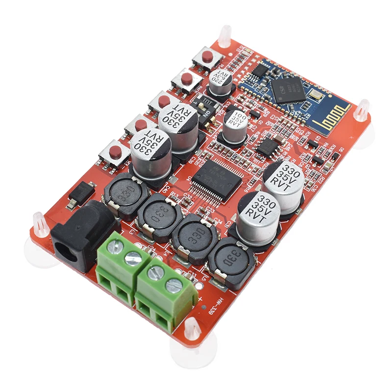 Плата цифрового усилителя TDA7492P 50 Вт + чип CSP8635 Bluetooth 4 0 аудиоресивера BT детали