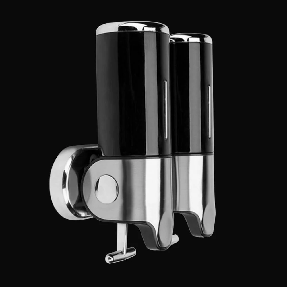 

High Quality 500ml Double-Head Liquid Soap Dispenser Wall Mount Manual Soap Dispenser for Hotel Bathroom