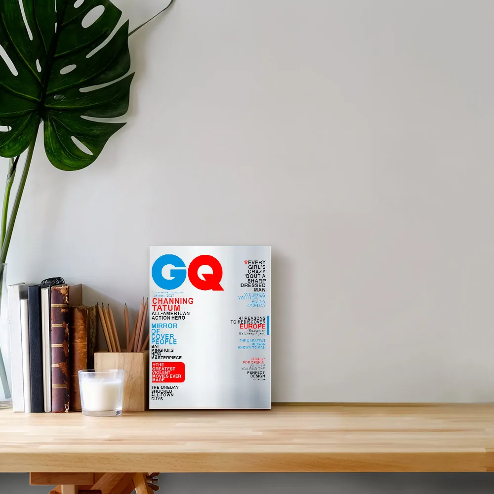 Современный Прямоугольник GQ Обложка для журналов настенные Декорации стен и
