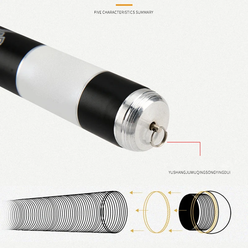 

Fishing Rod Pole Portable Anti-slip Handle Telescopic Lightweight for Anglers Lake ALS88