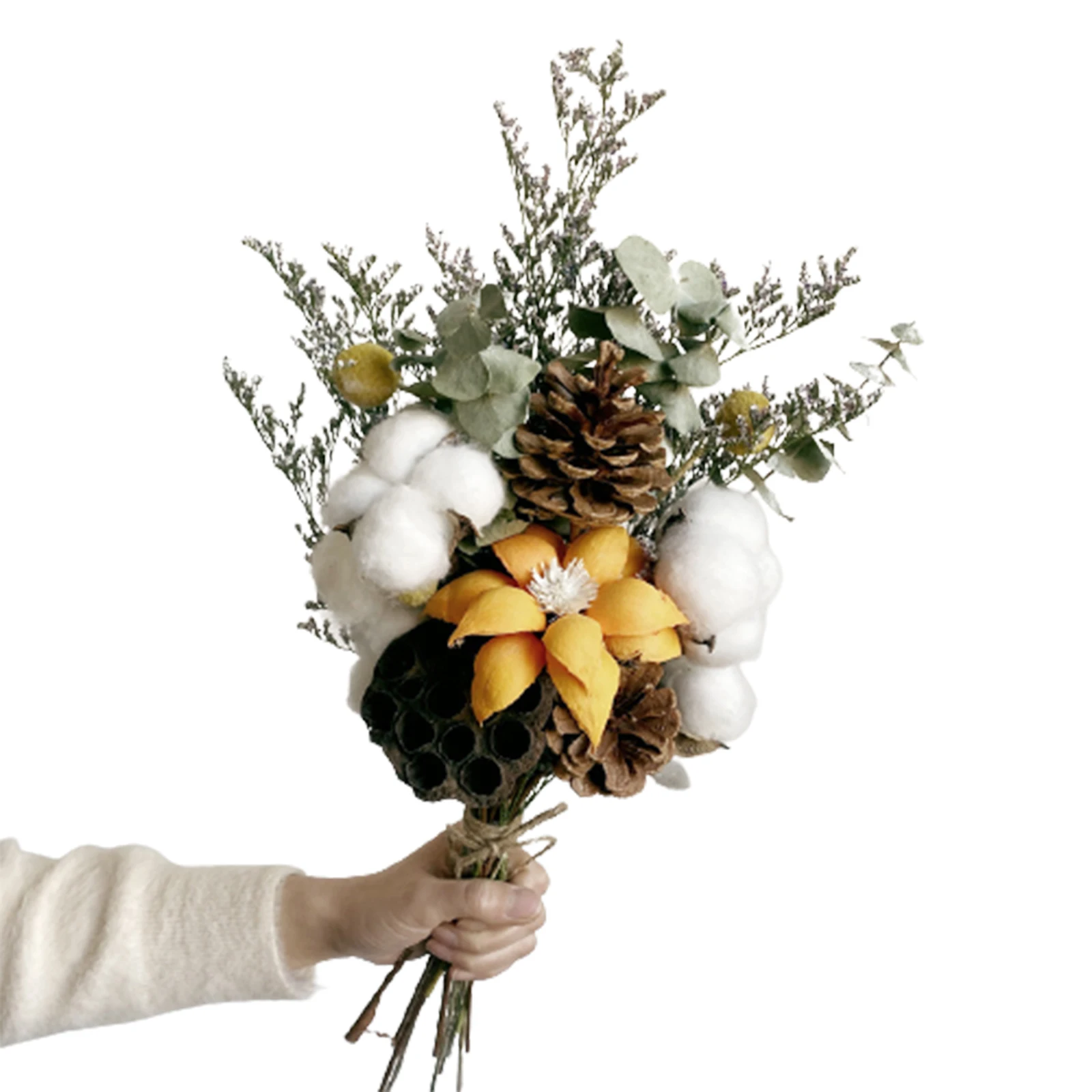 

Dried Flower Bouquet Ornaments DIY Hand-Dried Flowers Furnishings Decoration for Home Living Room Garden C66