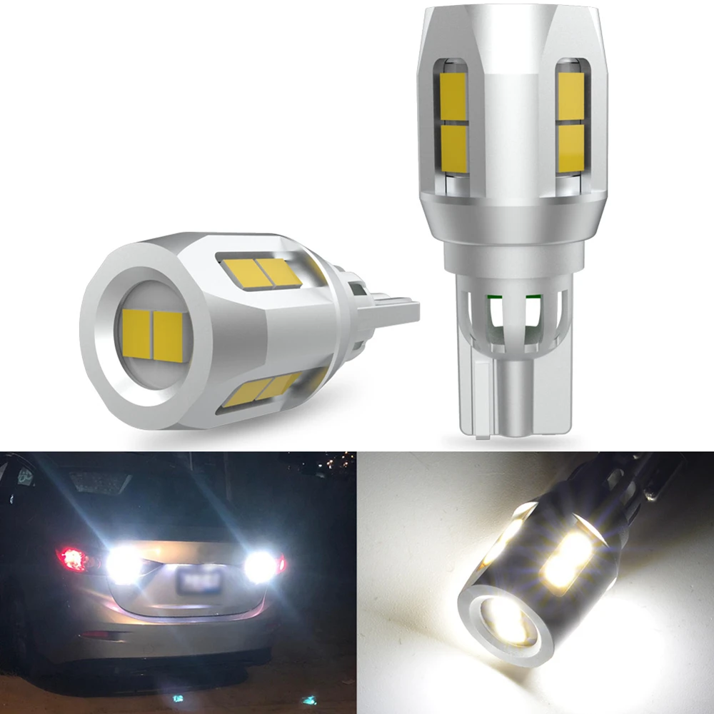 

2X W16W T15 T16 LED Bulbs Canbus OBC Error Free LED Backup Light 921 912 LED Bulbs Car Reverse lamp Xenon White 12V DC 1200Lm