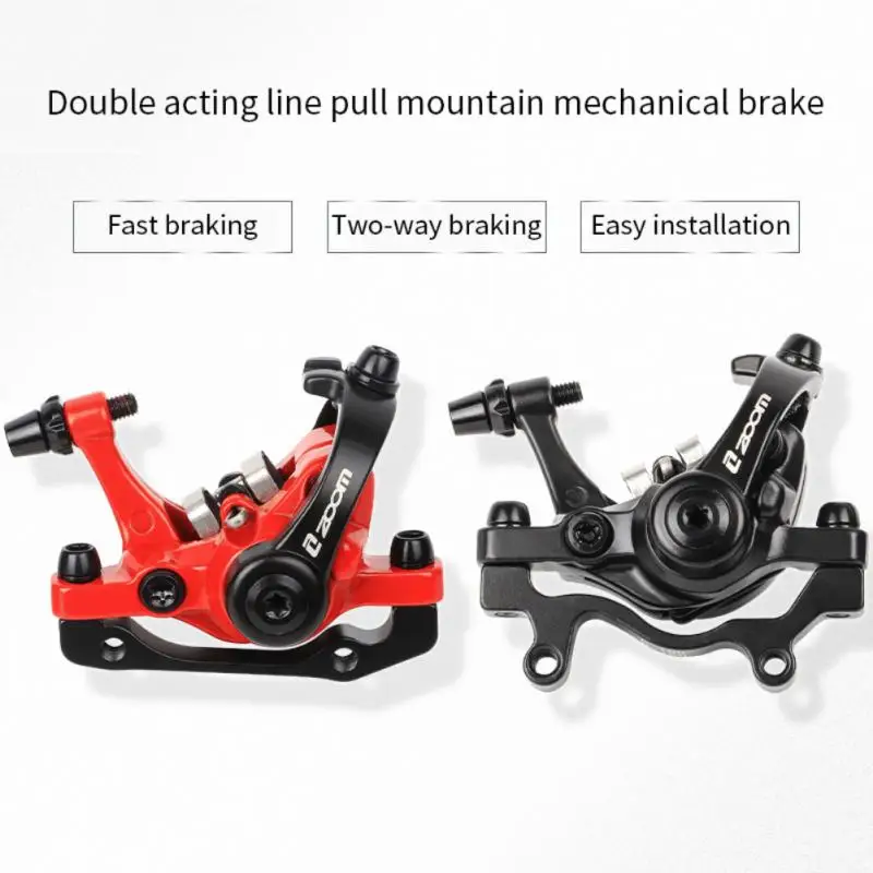 

ZOOM Bicycle Disc Brake Aluminum Alloy F160 R160 Mountain Road MTB Bike Mechanical Caliper Disc Brakes Cycling Double Brake