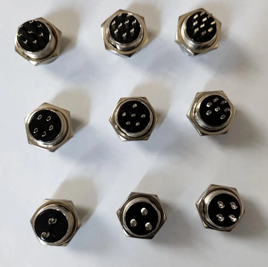 1 шт. GX16 2/3/4/5/6/7/8/9/10Pin 16 мм Штекерная часть провод панель Разъем авиационный разъем