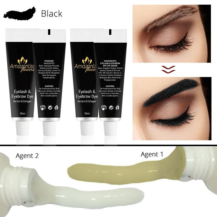 10 мл (2 шт.)/комплект Водонепроницаемый краска для бровей тинт Стойкая