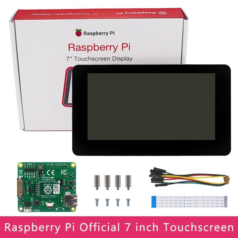 2022 Original Official Raspberry Pi 7 inch Touchscreen Display 800x480 HD 24-bit Color LCD DSI Connect for Raspberry Pi