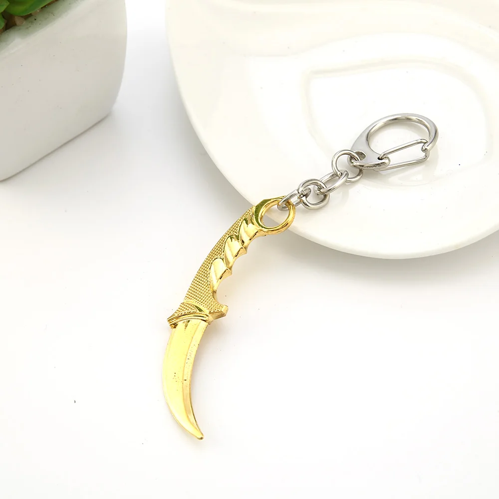 Брелок для ключей CSGO с ножом косплея из игры Counter Strike металлическая