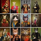 Винтажная картина на заказ для домашних животных 5D алмазная картина полностью квадратная мозаика картина олень кошка портрет скандинавские настенные художественные украшения для дома