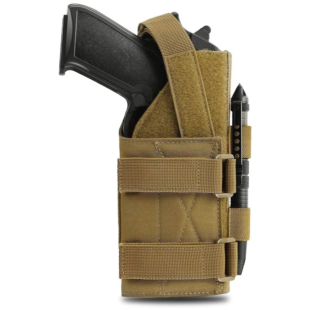 Кобура для пистолета Molle 1000D, тактическая модульная поясная кобура для пистолета для правой руки G17 18 19 26 34, кобура для военной винтовки 1911 Glock - изображение