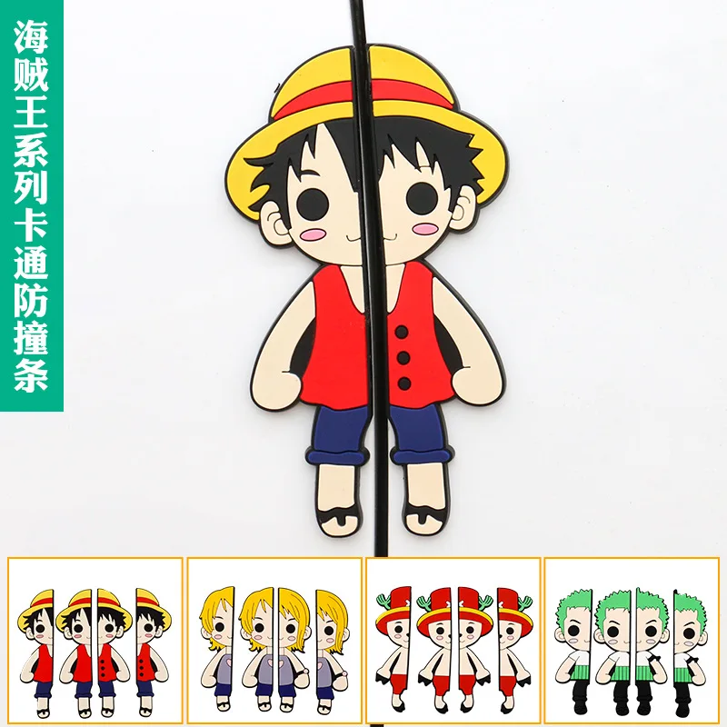 Креативные Мультяшные забавные наклейки на дверь автомобиля с защитой от