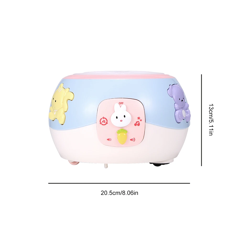 

IKAUOIE Musical Toys Early Education Toy Children Electric Music Drum Hand Beating Drum With Lights For Toddlers Baby Boys Girls