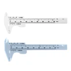 Пластиковый скользящий двойной штангенциркуль, нутромер, античный микрометр, инструмент для измерения глубины диаметра, 0-80 мм