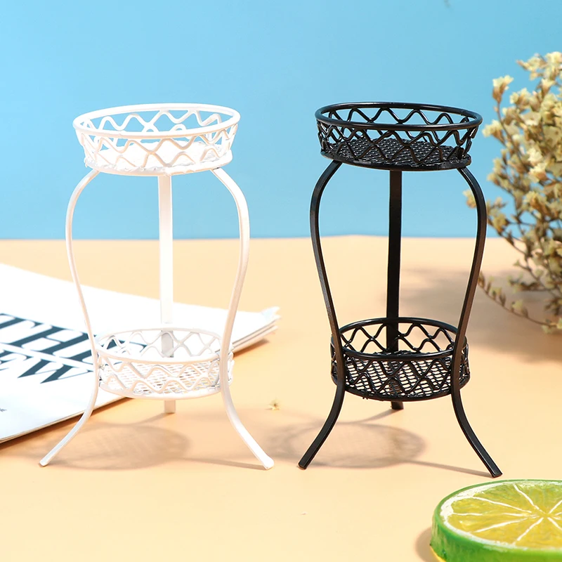 1 шт. 1:12 кукольный домик мини мебель железная Цветочная Подставка Полка