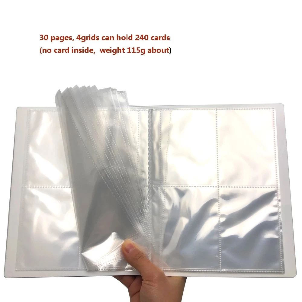 Альбом-держатель для игрушек коллекция 240 новый узор карты Pokemon альбом книга