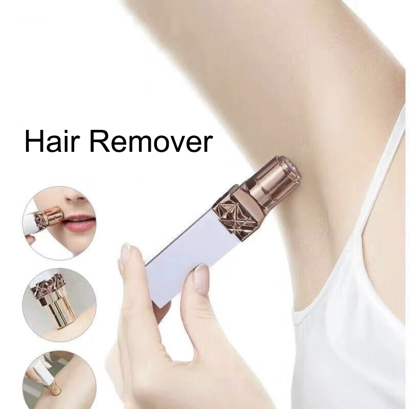 2020 Male Female Mini Electric Hair Remover Painless Safety Lipstick Shape Body Facial Neck Leg Tool Epilator | Бытовая техника