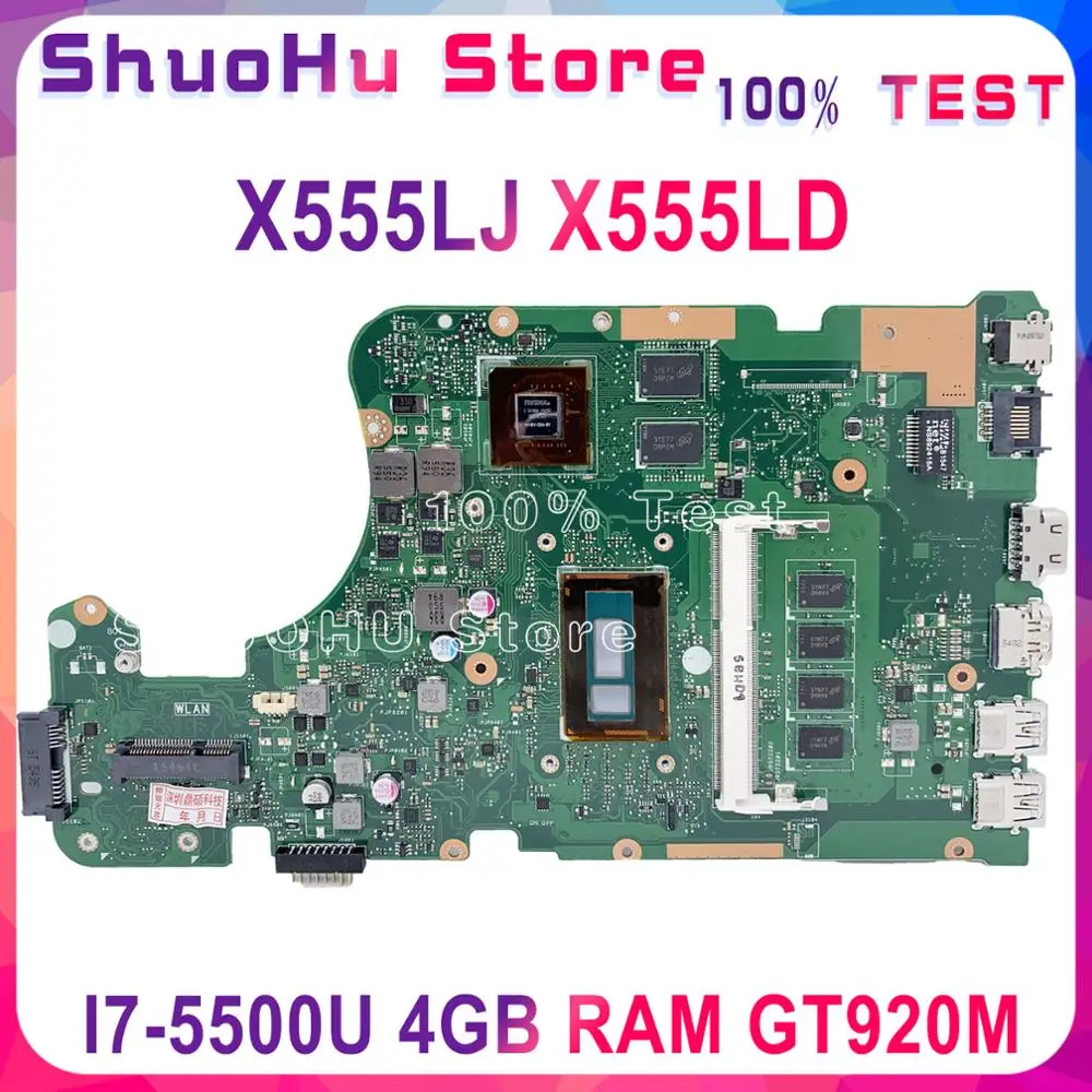 KEFU для ASUS W519L X555L A555L X555LD X555LP R556L R557L FL5900L X555LJ X555LN материнская плата 4G I7 5500U GT920M